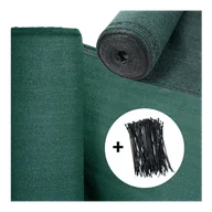 Ogrodzenia - Siatka cieniująca ogrodowa 1.5x10m Dark Green HARDMAISTER - miniaturka - grafika 1