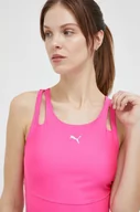 Koszulki sportowe damskie - Puma top do biegania Ultraform kolor różowy - miniaturka - grafika 1