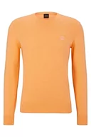 Bluzy męskie - BOSS Kanovano bluza męska z dzianiny, Light/Pastel Orange833, XL - miniaturka - grafika 1