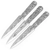 Noże - Zestaw ręcznie kutych noży do rzucania Beavercraft z skórzaną pochwą TK_Set1 - miniaturka - grafika 1