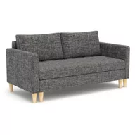 Sofy i kanapy - Sofa dwuosobowa, Oslo, 155x90x75 cm, ciemny szary - miniaturka - grafika 1