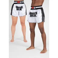 Kimona, stroje i obuwie - Piru Muay Thai Szorty - Biały/Czarny - miniaturka - grafika 1