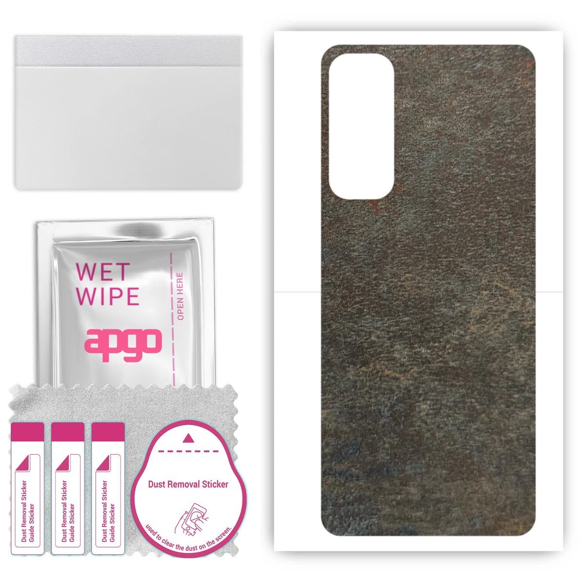 Folia naklejka skórka strukturalna na TYŁ do Infinix Hot 11 - Kamień Księżycowy - apgo SKINS