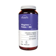 Witaminy i minerały - Suplement diety, Vitaler's, Magnez 100 mg + Potas 150 mg + B6 10 mg, 120 kaps. - miniaturka - grafika 1