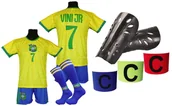 Piłka nożna - VINI JR komplet sportowy strój piłkarski BRAZYLIA dla dzieci + dodatki - miniaturka - grafika 1