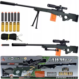 KARABIN NA STRZAŁKI GIGANT 128cm SNAJPER PISTOLET - Zabawki militarne - miniaturka - grafika 1