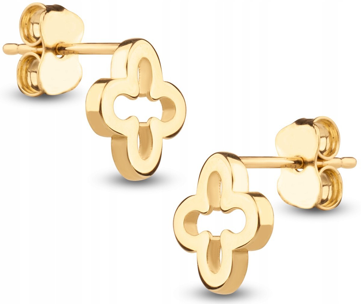 ZŁOTE KOLCZYKI NA SZTYFT KONICZYNKA MAROKO 333