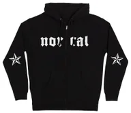 Bluzy męskie - bluza męska INDEPENDENT MIEVAL ZIP HOODED HEAVYWEIGHT SWEATSHIRT BLACK - miniaturka - grafika 1