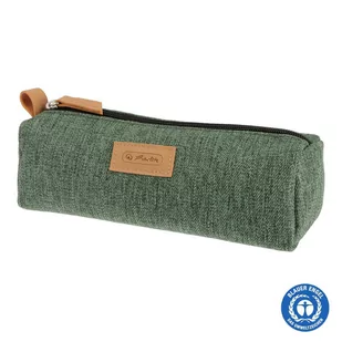 Herlitz Piórnik kosmetyczka Trapez Greenline Knit Gree - - Piórniki - miniaturka - grafika 1