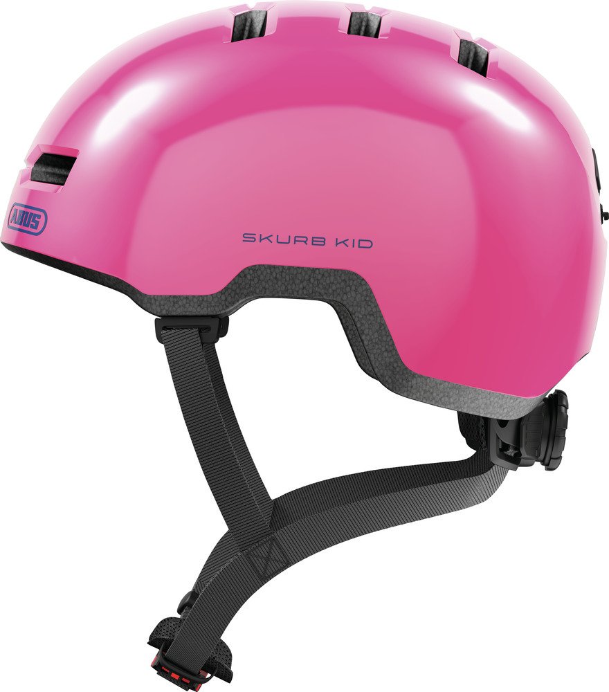 Dziecięcy kask rowerowy Abus Skurb Kid Shiny Pink M