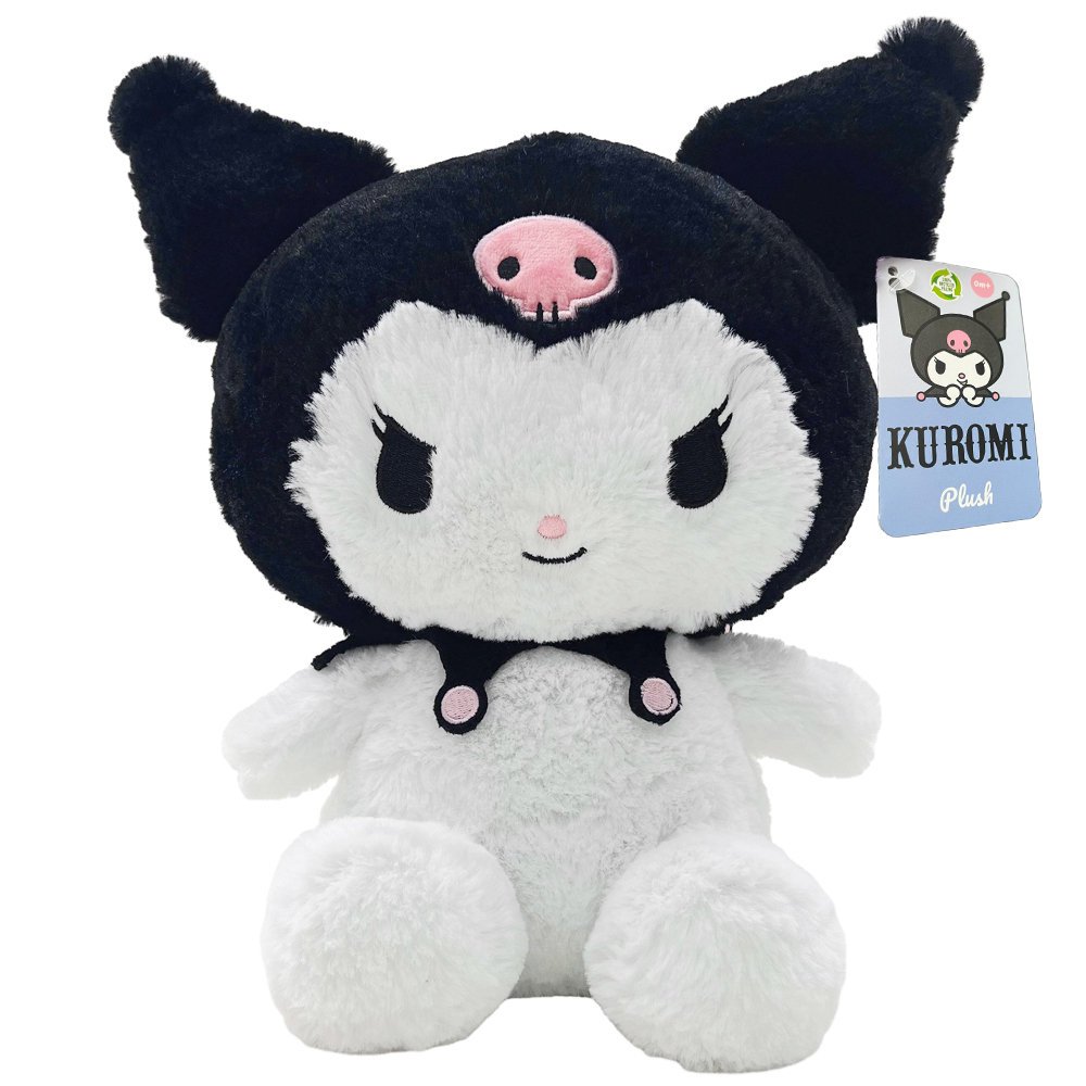 Maskotka Czarna Kuromi 26 cm Włochata Hello Kitty Fluffy ORYGINALNA