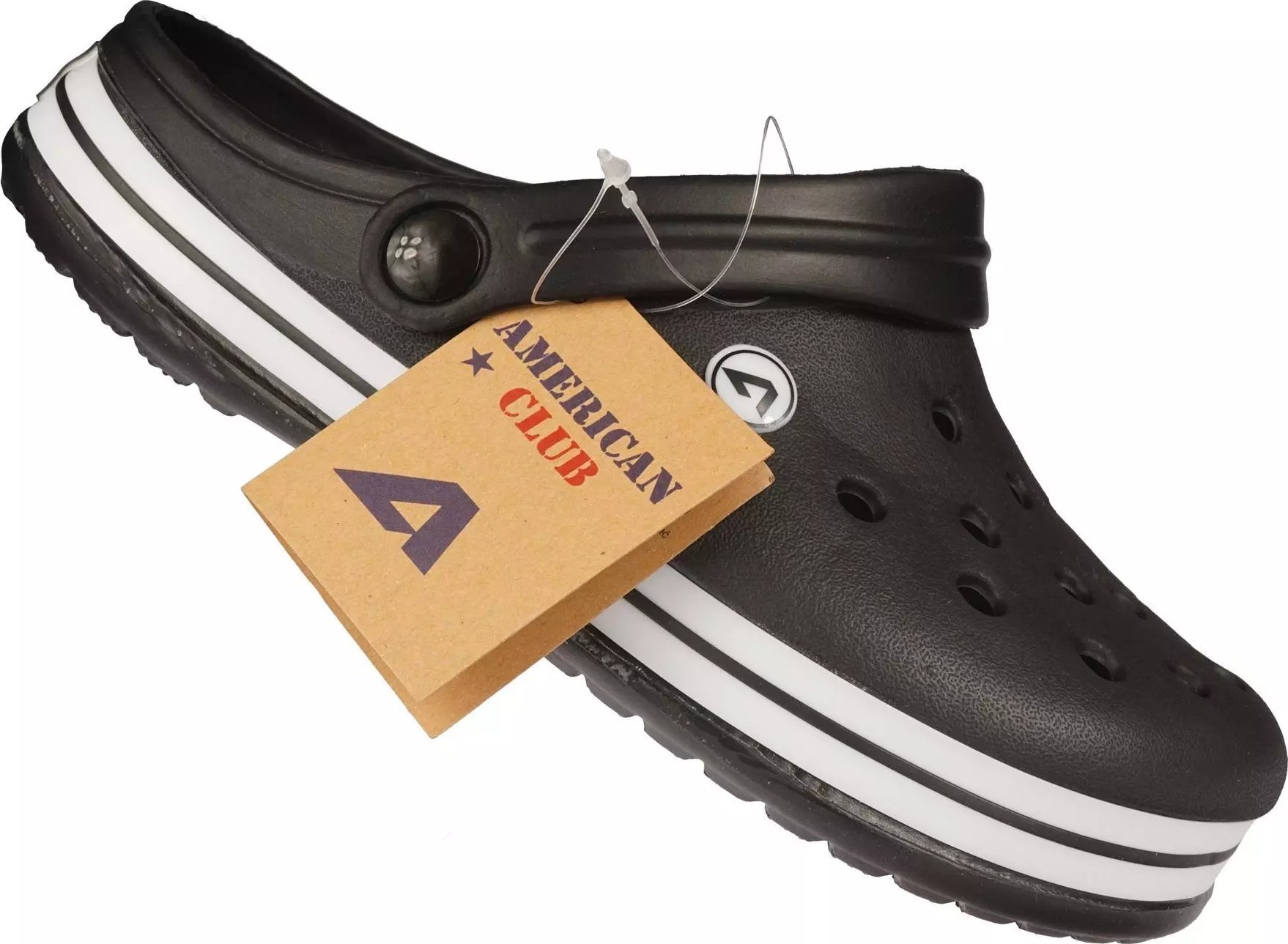 American Club Dziecięce klapki basenowe American Club NH-03/24 czarne 33