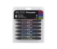 Kredki, ołówki, pastele i pisaki - Winsor&Newton Colart International S.A. zestaw ProMarker, 6 kolorów - miniaturka - grafika 1