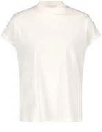 Koszulki i topy damskie - Gerry Weber Damska koszulka z krótkim rękawem ze stójką, krótki rękaw, przecięcie na ramionach, t-shirt z krótkim rękawem, jednokolorowa, Powder, 34 - miniaturka - grafika 1