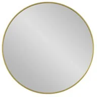 Lustra - Lustro łazienkowe okrągłe w złotej ramie aluminiowej 80 cm - miniaturka - grafika 1