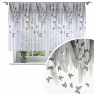 Firany - FIRANA GOTOWA WOAL 300X130 BARWIONA WZÓR NA ŻABKI TAŚMIE FIRANY 199 - miniaturka - grafika 1