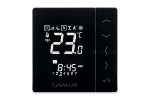 Salus Controls Cyfrowy regulator temperatury sieci ZigBee 230V VS10BRF czarny VS10BRF VS10BRF - Akcesoria grzewcze - miniaturka - grafika 1