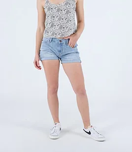 Hurley W Oceancare Mini Denim szorty - Spodenki damskie - miniaturka - grafika 1