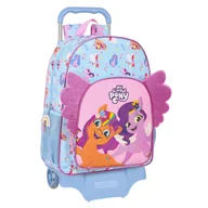Plecaki szkolne i tornistry - Plecak szkolny na kółkach My Little Pony Wild & Free Niebieski Różowy 33 x 42 x 14 cm - miniaturka - grafika 1