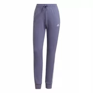 Dresy damskie - Spodnie dresowe damskie adidas Essentials French Terry 3-Stripes Pants fioletowe H42011-M - miniaturka - grafika 1