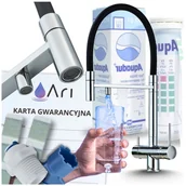 Baterie kuchenne - Bateria Kuchenna Trójdrożna z Obrotową Wyciąganą Wylewką Kran Do Kuchni Filtr HighFlex - CHROM - miniaturka - grafika 1