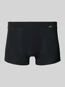 Majtki męskie - Obcisłe bokserki z elastycznym pasem i detalem z logo - miniaturka - grafika 1