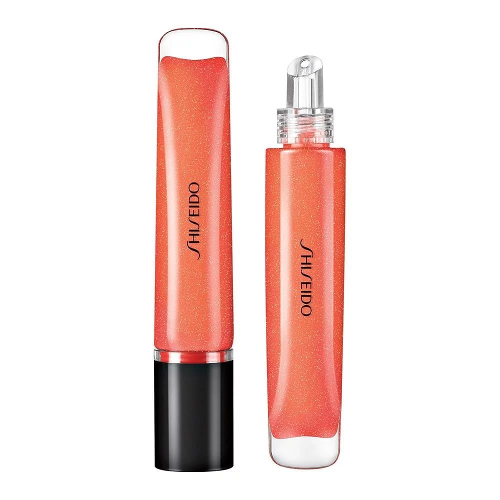 Shiseido Shimmer GelGloss połyskujący błyszczyk do ust o dzłałaniu nawilżającym odcień 06 Daidai Orange 9 ml