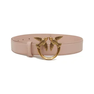 Pinko Skórzany pasek LOVE BERRY H3 - Paski - miniaturka - grafika 1