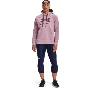 Bluza damska Under Armour Rival Fleece Logo Hoodie - Bluzy sportowe damskie - miniaturka - grafika 4
