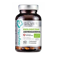 Suplementy naturalne - MyVita Silver Pure Ekologiczna Ashwagandha 60vege kaps - miniaturka - grafika 1