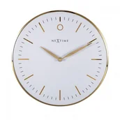 Zegary - Nextime Zegar ścienny Glamour Small biały 3256WI - miniaturka - grafika 1
