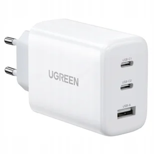 ŁADOWARKA SIECIOWA UGREEN CD275 2XUSB-C 1X USB 65W CZARNA - Ładowarki do telefonów - miniaturka - grafika 1