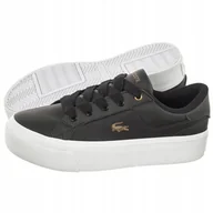 Sneakersy damskie - Buty Sneakersy na Platformie Damskie Lacoste Ziane Platform Czarne - miniaturka - grafika 1