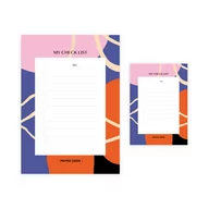 Planery - Kieszonkowy Planer Biurkowy A6 z abstrakcyjnym motywem BLOOM – check lista - miniaturka - grafika 1