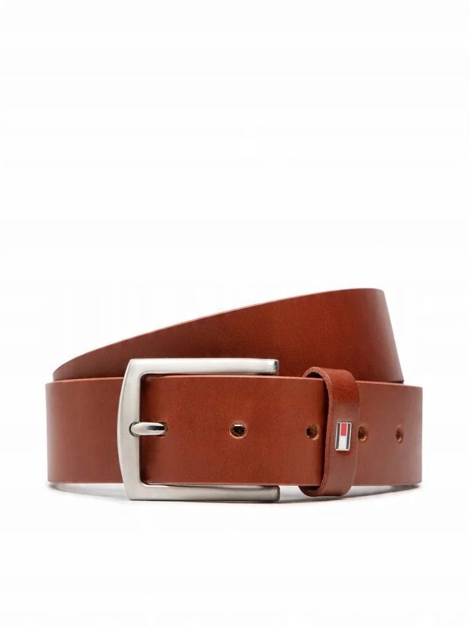 Pasek męski Tommy Hilfiger Denton Dark Tan r.95
