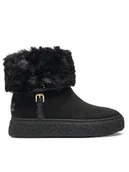 Botki damskie - Guess Botki Uncie FLFUNC ESU10 Czarny - miniaturka - grafika 1