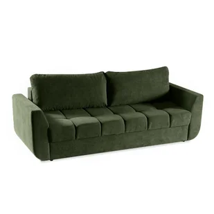 Elegancka sofa DELTA kanapa rozkładana z pojemnikiem i funkcją spania Zielona - Sofy i kanapy - miniaturka - grafika 1