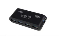 Huby USB - LogiLink 4-portowy czarny - miniaturka - grafika 1