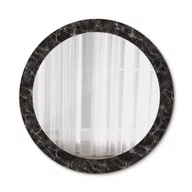 Lustra - Piękne Lustro Ścienne Okrągłe Czarny marmur 80cm - miniaturka - grafika 1