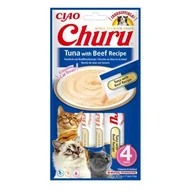 Przysmaki dla kotów - Przysmak dla kota INABA Churu Tuńczyk z wołowiną (4 x 14 g) - miniaturka - grafika 1