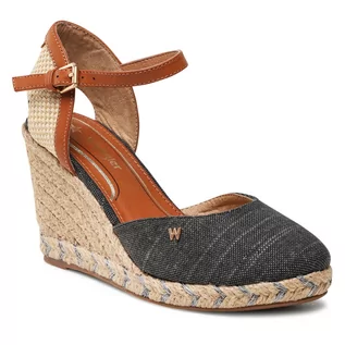 Espadryle damskie - Wrangler Espadryle Brava WL21590A Black 062 - grafika 1