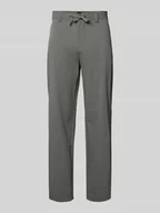 Spodnie męskie - Chinosy o kroju straight tapered fit z pasem z tunelem model ‘CHINO’ - miniaturka - grafika 1