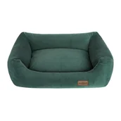 Legowiska dla psów - Recobed Kanapa Welurowa zielony rozmiar M: 85 x 65 cm - miniaturka - grafika 1