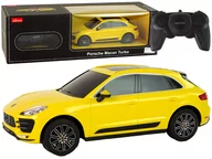 Samochody i pojazdy dla dzieci - Auto R/C Porsche Macan Turbo 1:24 Rastar Żółty - miniaturka - grafika 1