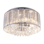 Lampy sufitowe - Globo Walla 15091D plafon lampa sufitowa 4x40W E14 srebrny - miniaturka - grafika 1