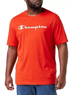Koszulki męskie - Champion T-shirt męski American Classics, Lava czerwony, M - grafika 1