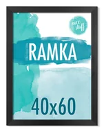 Ramki na zdjęcia - Ramka 40x60 ramka na zdjęcia 40x60 ramki na zdjęcie czarna MDF foto rama - miniaturka - grafika 1