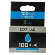 Tusze oryginalne - 14N1093 LEXMARK 100XLA WKŁAD ATRAMENTOWY CYJAN - miniaturka - grafika 1