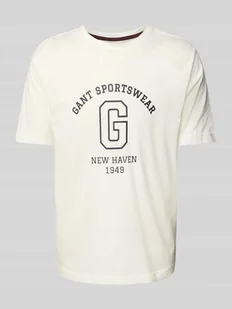 T-shirt z nadrukiem z logo - Koszulki męskie - miniaturka - grafika 1