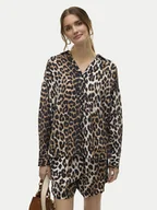 Koszule damskie - Vero Moda Koszula Josie 10315150 Brązowy Oversize - miniaturka - grafika 1